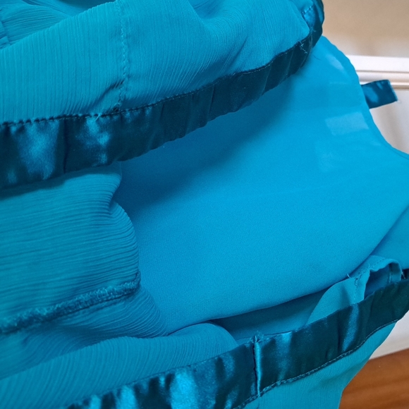 Lane Bryant Women's v-neck blouse teal color size 14/16 - Picture 8 of 12